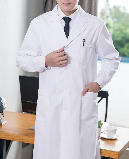 Medical Lab Gown - زي طبيب للرجال، معطف مختبر أبيض،
