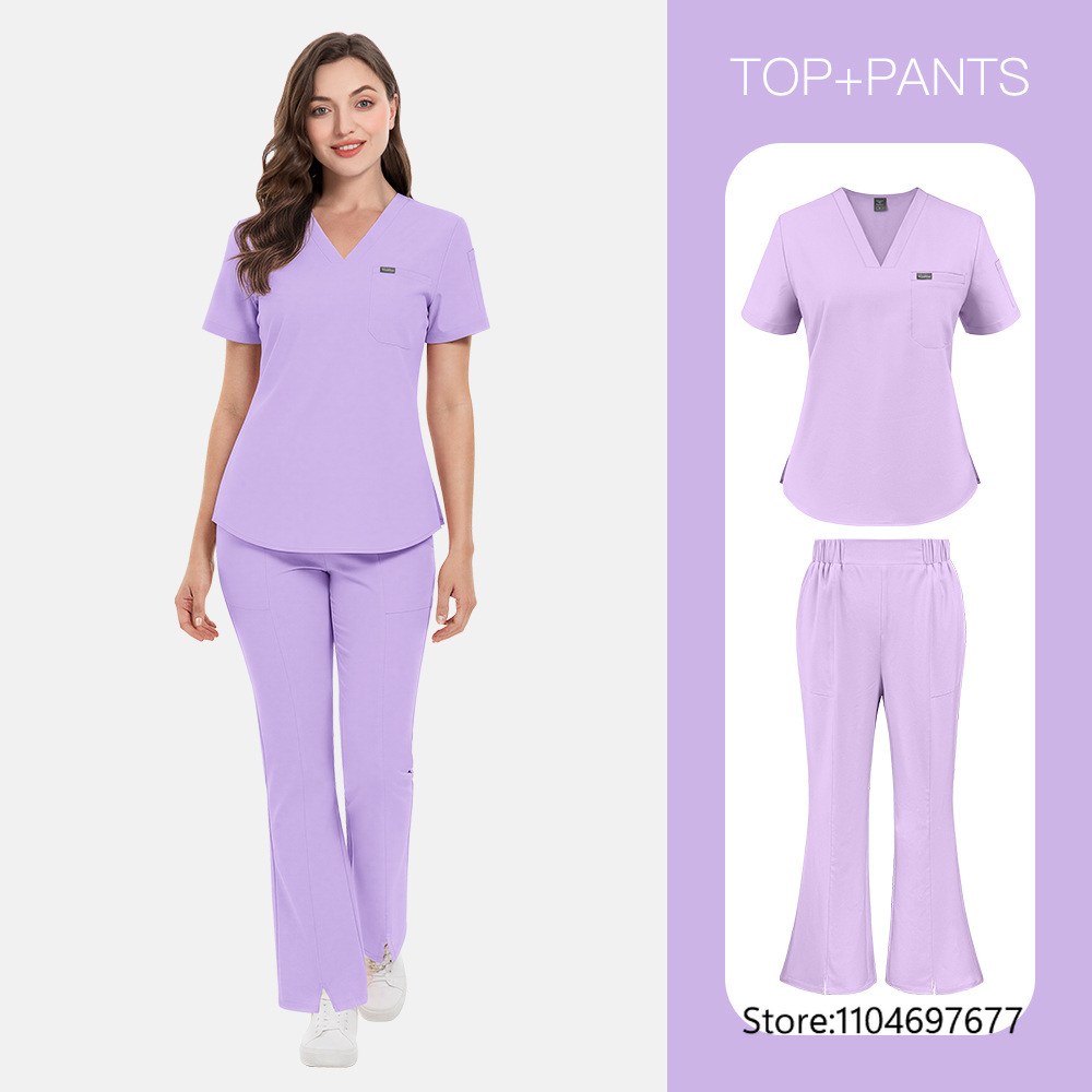 Medical Lab Gown - زي موحد للنساء في صالونات التجميل،