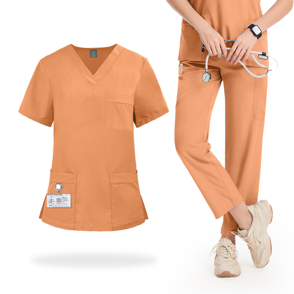 Medical Lab Gown - ملابس عمل رقيقة بأكمام قصيرة لغرف