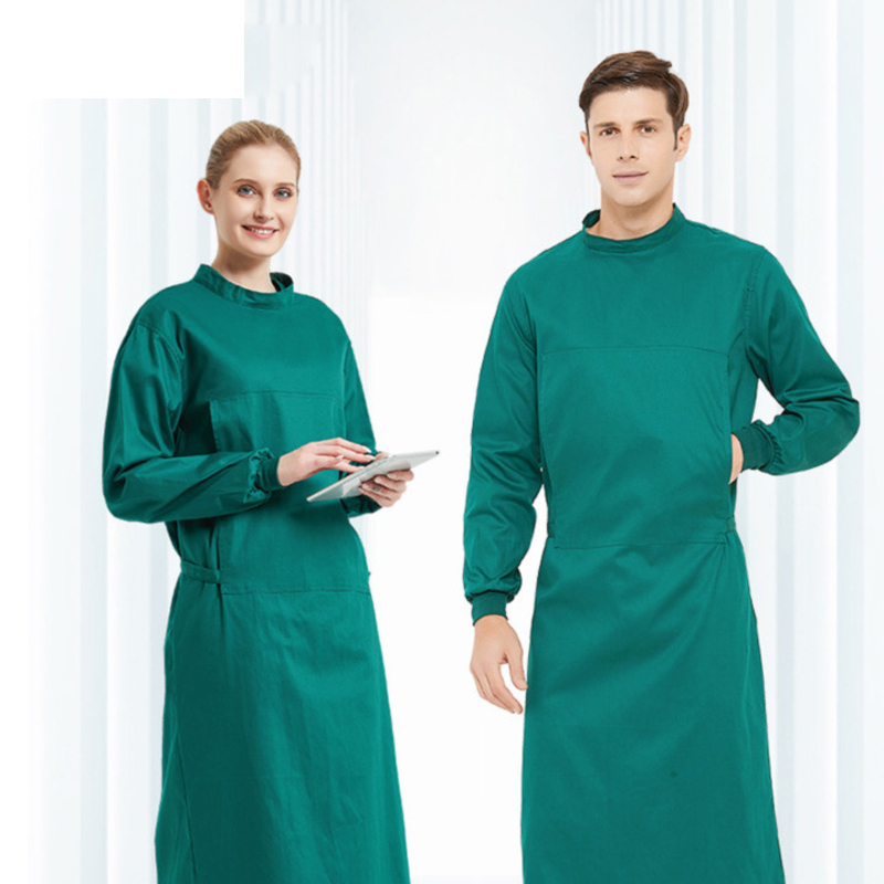 العباءات الجراحية القطنية لغرف - مراجعة Medical Lab Gown وسعره
