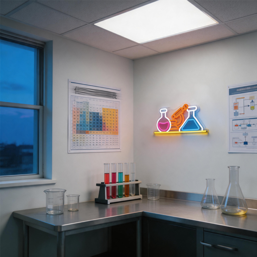 لافتة نيون LED لمعدات المختبر، - مراجعة Medical Lab Assistant وسعره