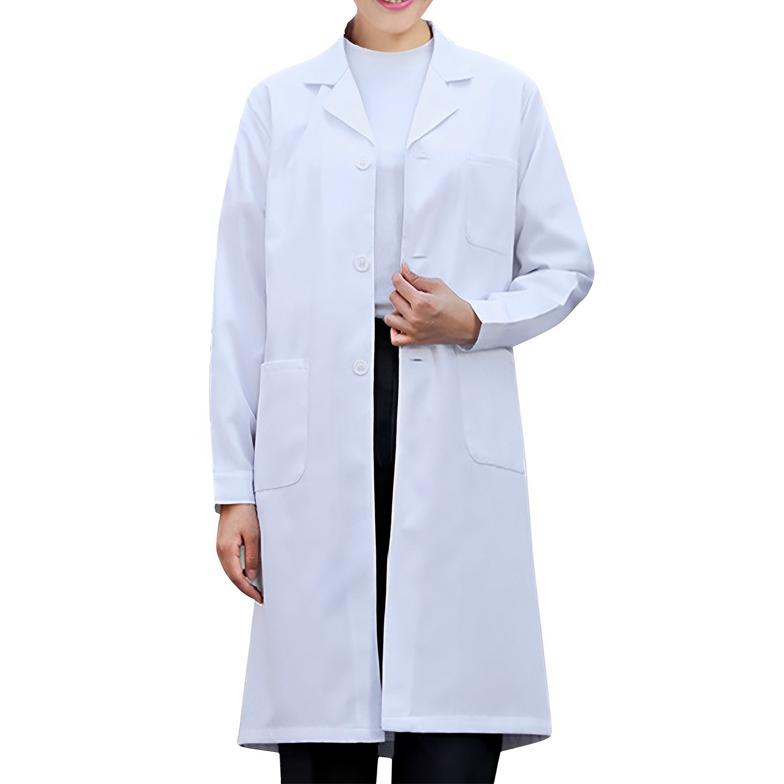 معطف المختبر الأبيض للنساء وال - مراجعة Medical Lab Gown وسعره