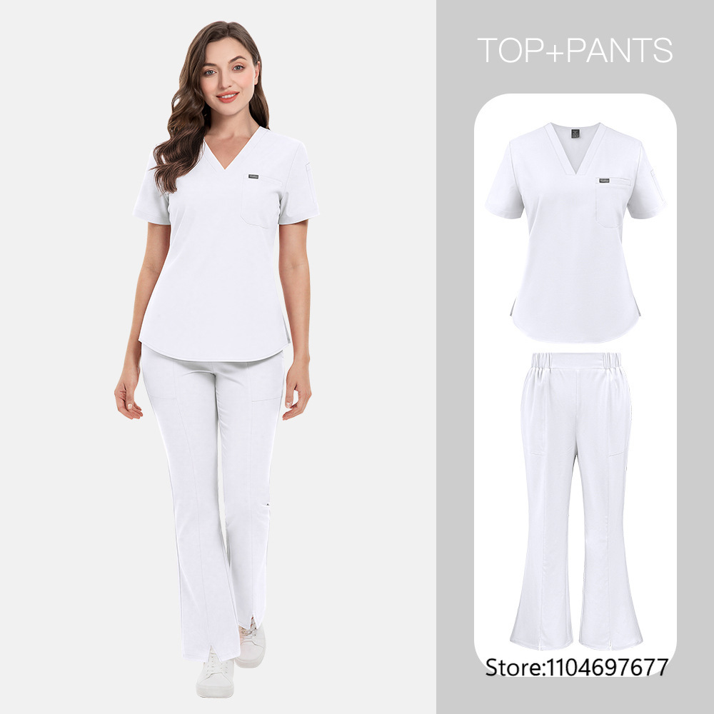 زي موحد للنساء في صالونات التج - مراجعة Medical Lab Gown وسعره
