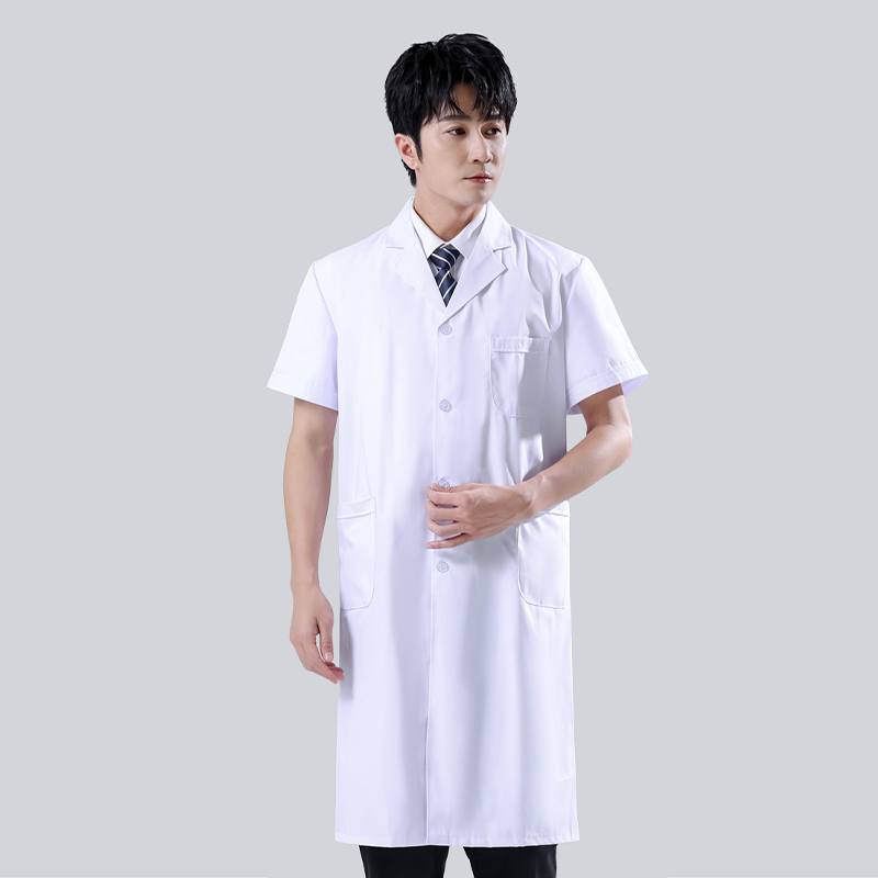 معطف طبي أبيض للرجال معطف مختب - مراجعة Medical Lab Gown وسعره