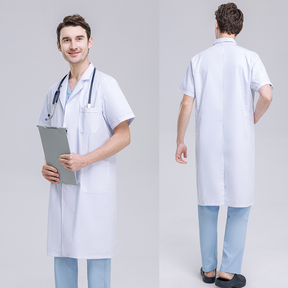 المهنية الرجال الأطباء الملابس - مراجعة Medical Lab Gown وسعره