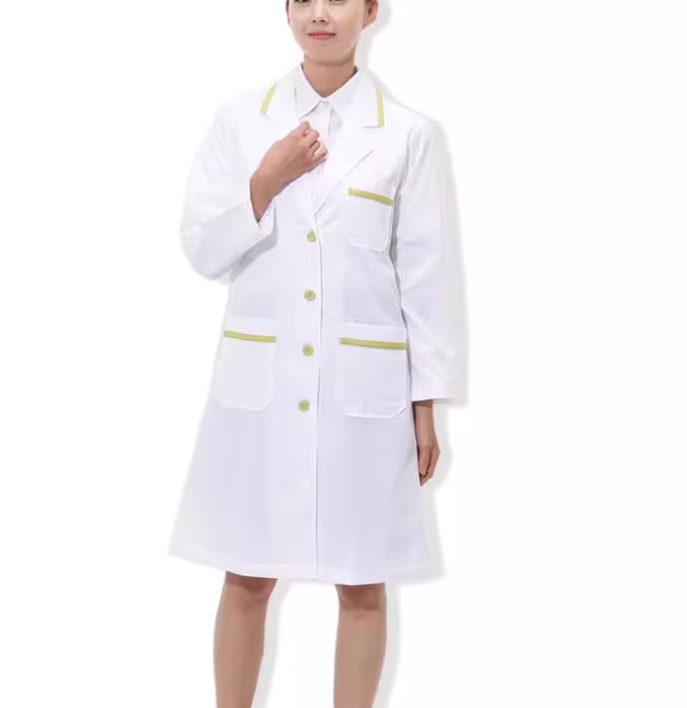 زي الطبيب الأبيض ثوب رجل امرأة - مراجعة Medical Lab Gown وسعره